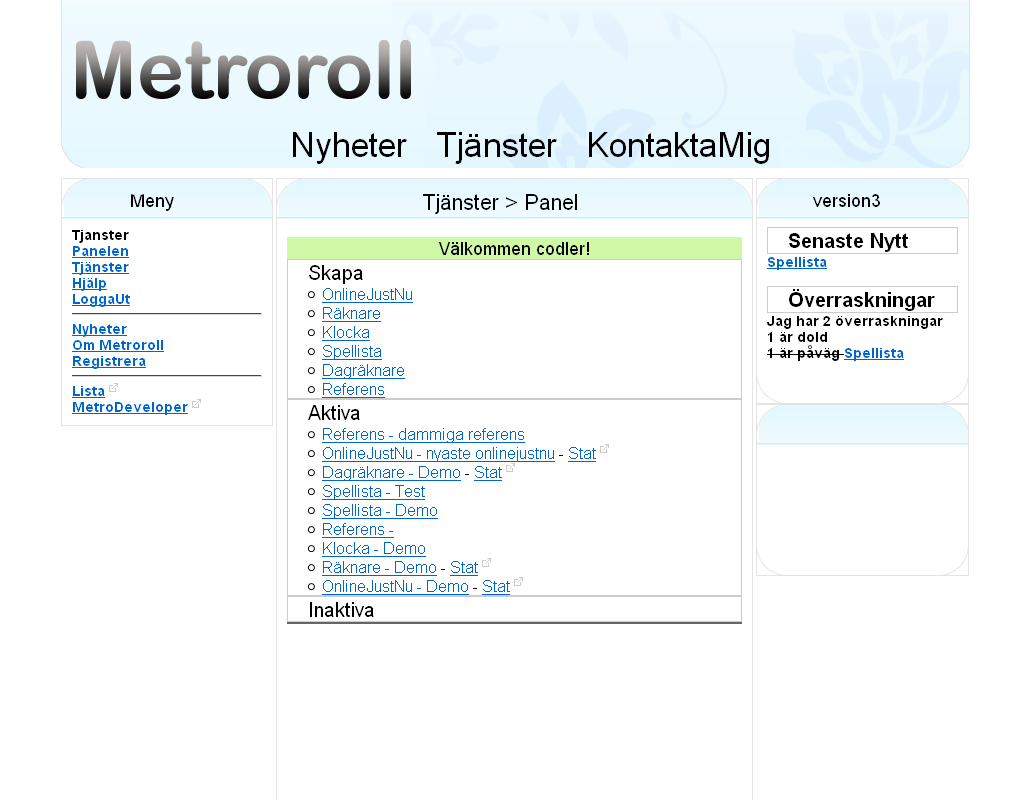 Metroroll v.3 Logged